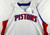 2014-15 Detroit Pistons Blank Game Issued White Jersey 4XL 753