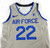 2021-22 Air Force Falcons #22 Game Used Grey Jersey Basketball M 52