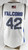 2022-23 Air Force Falcons #42 Game Used White Jersey Basketball L 55