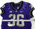 2020 Texas Christian TCU Frogs #36 Game Used Purple Jersey Football NP Rem 42 6