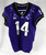 2019-24 Texas Christian TCU Frogs #14 Game Used Purple Jersey Football NP Rem 0