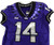 2019-24 Texas Christian TCU Frogs #14 Game Used Purple Jersey Football NP Rem 0