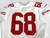 2016 San Francisco 49ers Zane Beadles #68 Game Issued White Jersey NP Rem 48 195