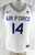 2022-23 Air Force Falcons #14 Game Used White Jersey Basketball M 39
