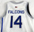 2022-23 Air Force Falcons #14 Game Used White Jersey Basketball M 39