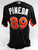 2014-16 Miami Marlins Pineda #89 Game Used Black Jersey ST BP 46 177