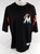 Miami Marlins Adam Conley #61 Game Used Black Jersey Batting Practice XL 447