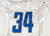 2019 Detroit Lions #34 Game Issued Pos Used White Practice Jersey 46 388