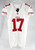 2014 San Francisco 49ers Chuck Jacobs #17 Game Issued White Jersey 38 322
