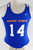 2014 Boise State Broncos #14 Game Used Blue Jersey Beach Volleyball L 724