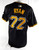 2024 Pittsburgh Pirates Ryder Ryan #72 Game Issued Black Jersey 44 DP87494