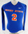 2012 Boise State Broncos #2 Game Used Blue Jersey Volleyball S 737