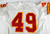 1994 Kansas City Chiefs #49 Game Issued White Jersey 75th Patch 46 085