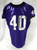 2020 Texas Christian TCU Frogs #40 Game Used Purple Jersey Football NP Rem 44 9