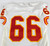 1994 Kansas City Chiefs #66 Game Issued White Jersey 75th Patch 46 092