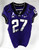 2019-24 Texas Christian TCU Frogs #27 Game Used Purple Jersey Football NP R38 3