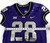 2019-24 Texas Christian TCU Frogs #28 Game Used Purple Jersey Football NP Rem 5