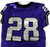 2019-24 Texas Christian TCU Frogs #28 Game Used Purple Jersey Football NP Rem 5