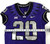 2019-24 Texas Christian TCU Frogs #20 Game Used Purple Jersey Football NP Rem 3