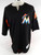 Miami Marlins Matt Juengel #88 Game Used Black Jersey Batting Practice L 455