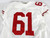 2013 San Francisco 49ers #61 Game Issued White Jersey 46 353