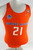 2018 Boise State Broncos #21 Game Used Orange Jersey 60 P Beach Volleyball M 915