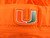Miami Hurricanes #92 Game Used Orange Pants Football 44 847