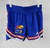 2023-24 Kansas Jayhawks Game Issued Blue Shorts Basketball SN2 486