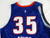 2025-26 Detroit Pistons Tolu Smith #35 Game Issued P Used Navy Jersey SL XXL 1