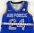 2023-24 Air Force Falcons #24 Game Issued Pos Used Blue Jersey Basketball S 030
