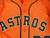 2013-17 Houston Astros #30 Game Used Orange Jersey NP Rem 46 056
