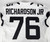 2020 Jacksonville Jaguars Will Richardson #76 Game Issued White Jersey 46 D84