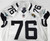 2020 Jacksonville Jaguars Will Richardson #76 Game Issued White Jersey 46 D84