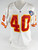 1994 Kansas City Chiefs Bracy Walker #40 Game Issued White Jersey 75th P 44 107