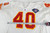 1994 Kansas City Chiefs Bracy Walker #40 Game Issued White Jersey 75th P 44 107