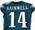 2021 Philadelphia Eagles Kenneth Gainwell #14 Game Used Green Jersey 38 DP86821