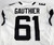 2020 Jacksonville Jaguars Tyler Gauthier #61 Game Issued White Jersey 46 DP74702