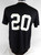 2017 Miami Marlins #20 Game Used Black Training Shirt L 425