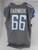 2023 Detroit Lions Matt Farniok #66 Game Issued Grey Jersey 90 Patch Color Rush