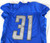 2016 Detroit Lions Rafael Bush #31 Game Issued Blue Practice Jersey 46 303