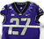 2019-24 Texas Christian TCU Frogs #27 Game Used Purple Jersey Football NP Rem 6