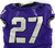 2019-24 Texas Christian TCU Frogs #27 Game Used Purple Jersey Football NP Rem 6