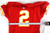 1997 Kansas City Chiefs Ortiz #2 Game Issued Red Jersey 42 055