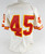 1994 Kansas City Chiefs #45 Game Issued White Jersey 75th Patch 46 098