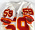 1994 Kansas City Chiefs Jaime Fields #59 Game Issued White Jersey 75th P 46 0