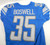 2019 Detroit Lions Cedric Boswell #35 Game Issued Blue Jersey 42 DP62769