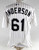 2025 Colorado Rockies Nick Anderson #61 Game Issued Pos Used White Jersey 48 937