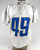 2019 Detroit Lions CJ Moore #49 Game Used White Practice Jersey  304