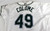 2001-02 Tampa Bay Devil Rays Jesus Colome #49 Game Used White Jersey  473