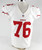 2016 San Francisco 49ers Colin Kelly #76 Game Issued White Jersey 46 368